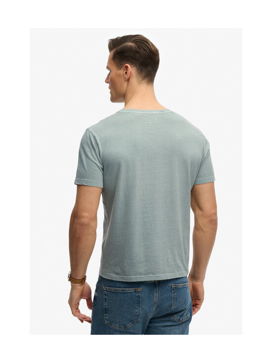 Superdry - Classic Cotton Linen Vee T-krekls - J1E SILVER SAGE | Stockmann - photo 4