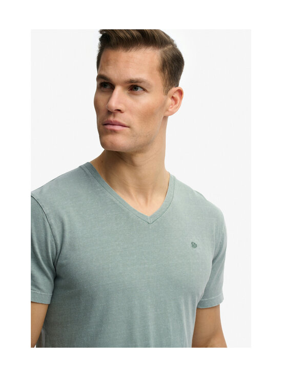 Superdry - Classic Cotton Linen Vee T-krekls - J1E SILVER SAGE | Stockmann - photo 6