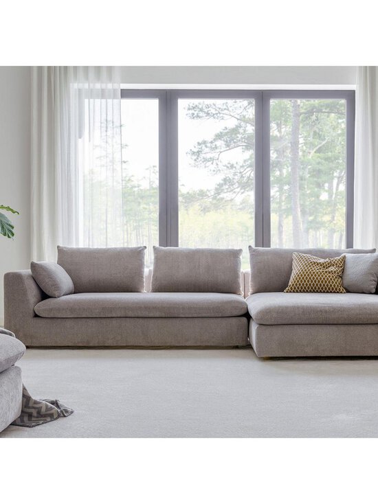 Sits - Milou-divaanisohva Sky-kangas 2 vaaleanharmaa L 334 cm / oikea - GREY | Stockmann - photo 9