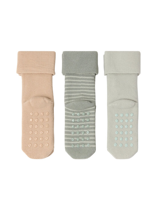 Lindex - Frotē zeķes, 3 pāri - 8884 GREEN | Stockmann - photo 2