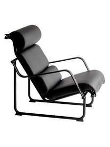 Yrjö Kukkapuro - Remmi-nojatuoli Prestige-nahka musta / musta - BLACK | Stockmann