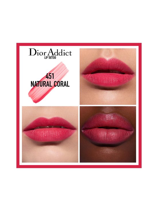 DIOR - Addict Lip Tattoo -huulipuna 6 ml - 451 NATURAL CORAL | Stockmann - photo 2