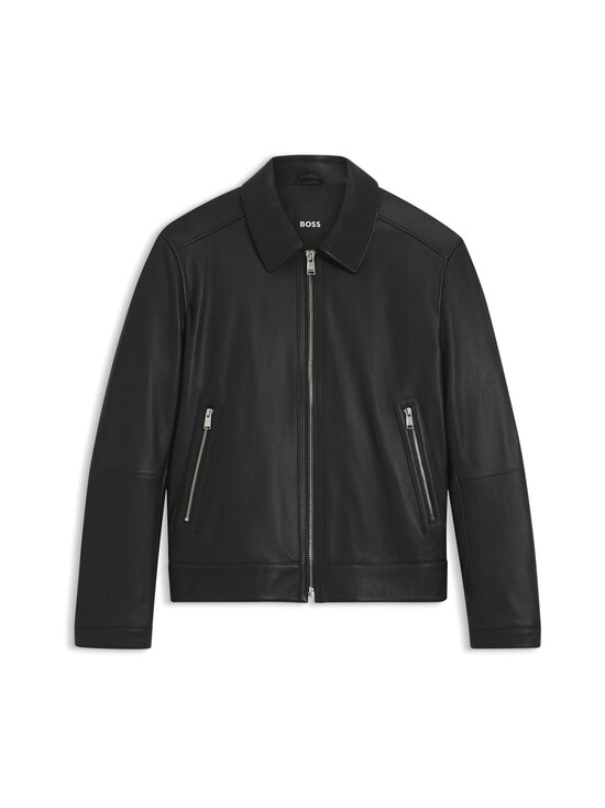 BOSS - Mapson Regular Fit -nahkatakki - 001 BLACK | Stockmann - photo 1