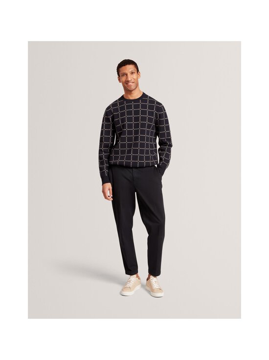 Ted Baker London - Särk Hysand Branded Check Crew Neck - NAVY - photo 2 Ted Baker London - Särk Hysand Branded Check Crew Neck - NAVY | Stockmann - photo 2