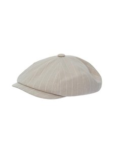 CONSTRUE - Marlo Striped Flat Cap -lakki - N1 BEIGE | Stockmann