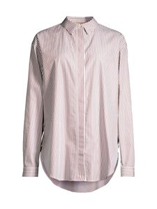 Rue de Tokyo - Shelby Poplin Stripe krekblūze - BROWN STRIPE | Stockmann