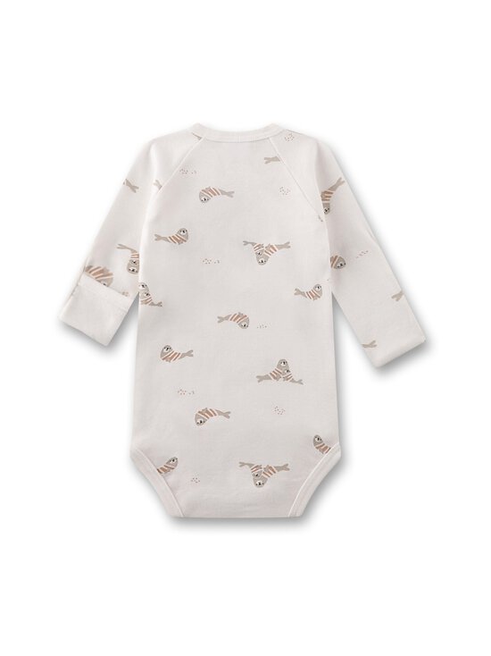 Sanetta - Baby B. Wrapover Body Seal bodijs - 1948 WHITE PEBBLE | Stockmann - photo 2