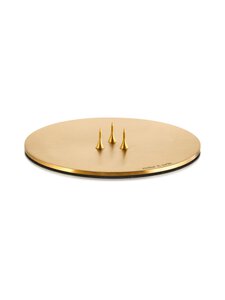 Ester & Erik - Candle Plate Small -kynttilänjalka 9 cm - MATT GOLD | Stockmann