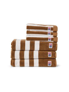 Lexington - Rätik Striped Terry - 2408 FUDGE/SNOW WHITE | Stockmann