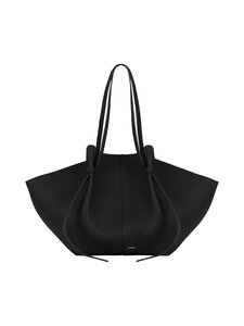 YUZEFI - Large Mochi Pebble Grain -nahkalaukku - BLACK | Stockmann