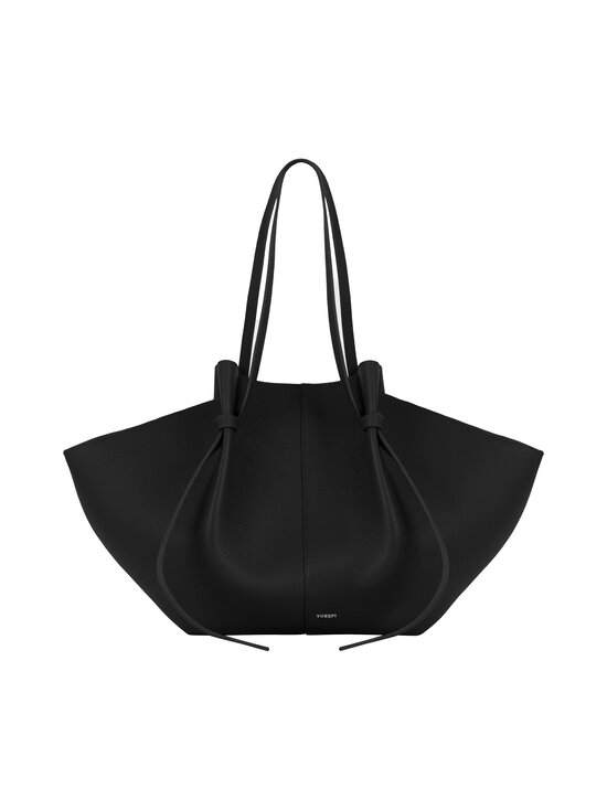 YUZEFI - Large Mochi Pebble Grain -nahkalaukku - BLACK | Stockmann - photo 1