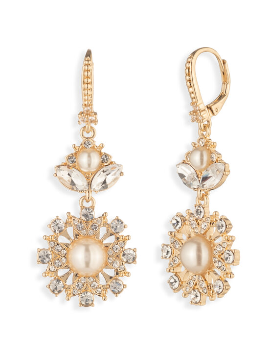 Marchesa - Locket of Pearl Double Drop auskari - GLD/WHITE | Stockmann - photo 1