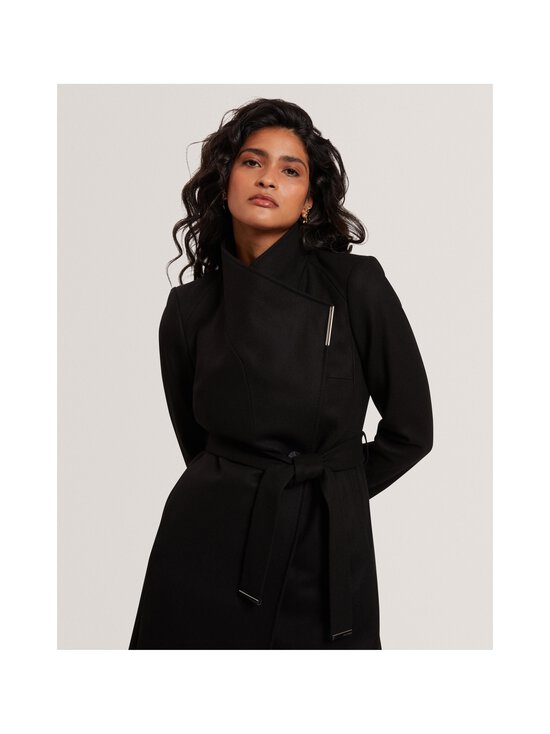 Ted Baker London - Rosell Belted Wrap -pitkä villakangastakki - BLACK - photo 3 Ted Baker London - Rosell Belted Wrap -pitkä villakangastakki - BLACK | Stockmann - photo 3