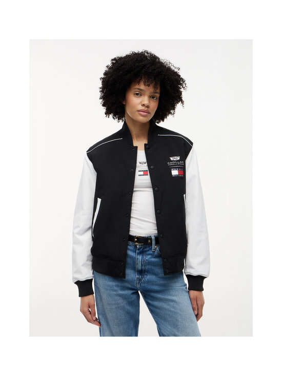Tommy Hilfiger - TH x CF1 Script Varsity -takki - BDS BLACK / WHITE | Stockmann - photo 4
