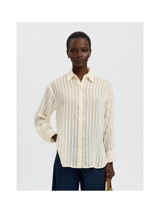 Selected - Särkpluus SlfToran Oversized - EGRET STRIPES:STRIPES | Stockmann - photo 4