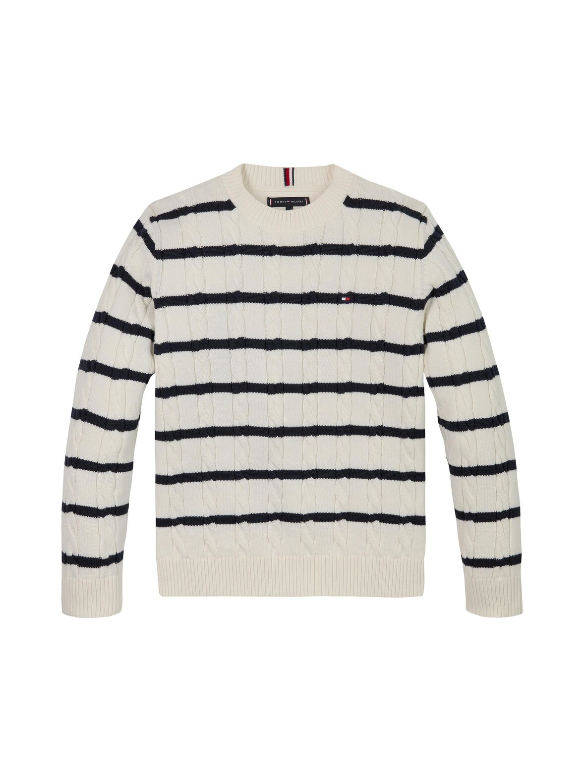 Crew Neck Cable -palmikkoneule