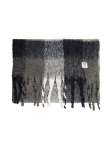 Knowledge Cotton Apparel - Hapsullinen huivi - 7003 BLACK CHECK | Stockmann