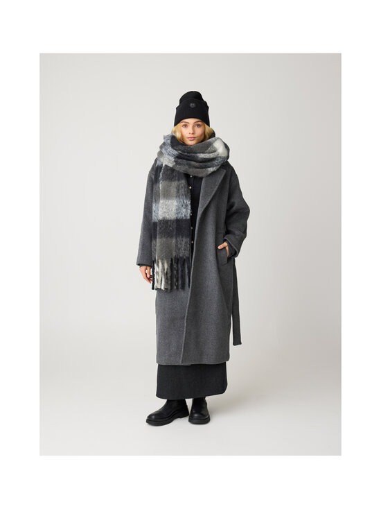 Knowledge Cotton Apparel - Hapsullinen huivi - 7003 BLACK CHECK | Stockmann - photo 4