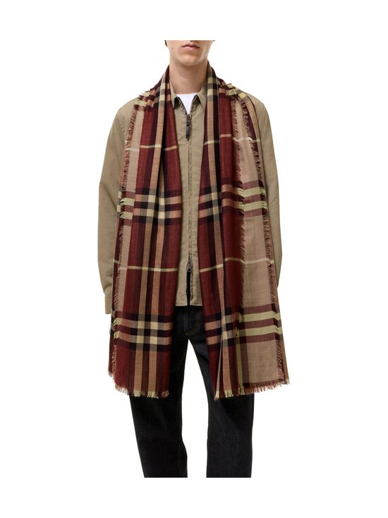 Burberry - Medium Check - villa-silkkihuivi - C5726 VINEYARD RED CHECK | Stockmann - photo 6