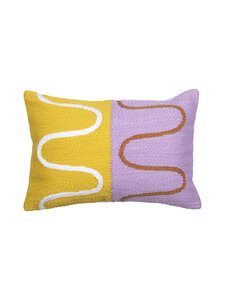 Pentik - Lumme-brodeerattu tyynynpäällinen 30 x 45 cm - YELLOW | Stockmann