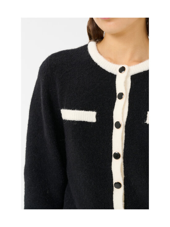 Gestuz - GZalpha adīta vilnas jaka - 140 BLACK/IVORY COMB | Stockmann - photo 7