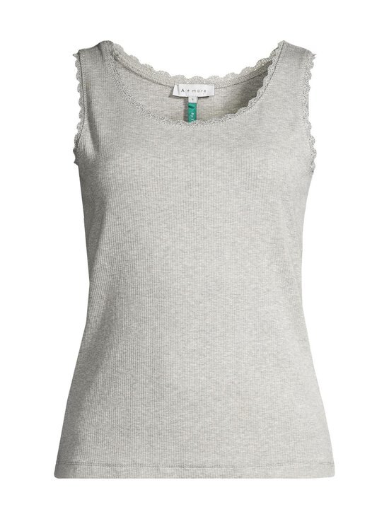 A+more - Nadia Ribbed -toppi - GREY MELANGE - photo 1 A+more - Nadia Ribbed -toppi - GREY MELANGE | Stockmann - photo 1