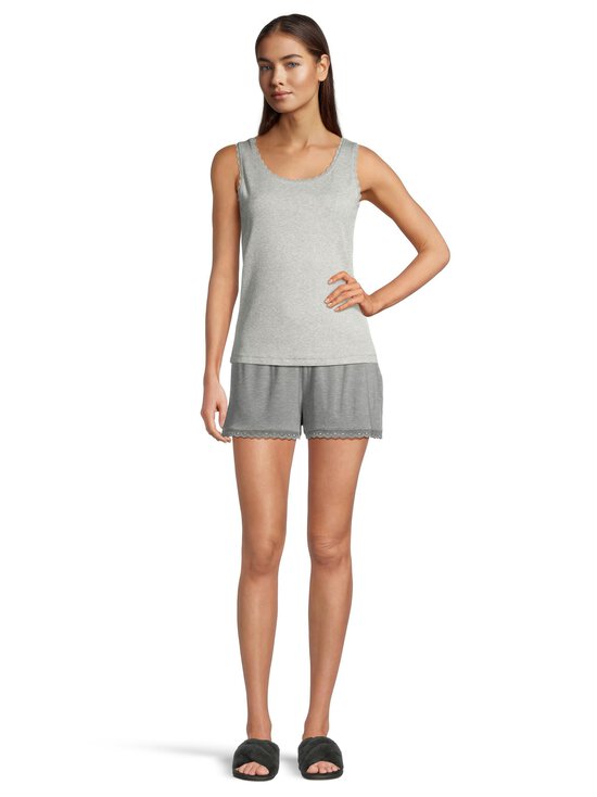 A+more - Nadia Ribbed -toppi - GREY MELANGE - photo 2 A+more - Nadia Ribbed -toppi - GREY MELANGE | Stockmann - photo 2