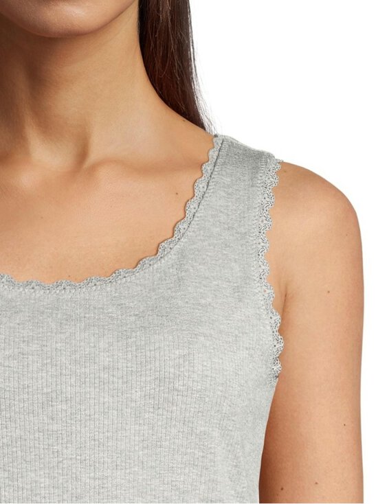 A+more - Nadia Ribbed -toppi - GREY MELANGE - photo 4 A+more - Nadia Ribbed -toppi - GREY MELANGE | Stockmann - photo 4