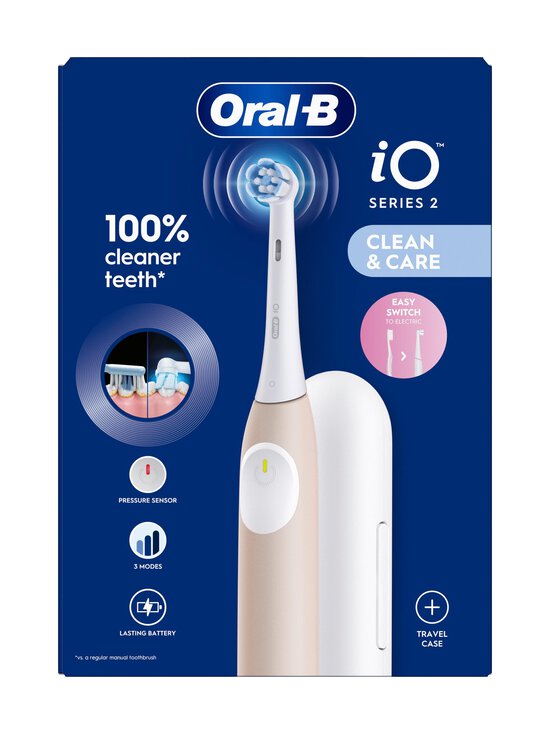 Oral-B - iO2-sähköhammasharja + matkakotelo - PINK | Stockmann - photo 3