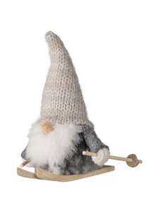 Pentik - Niilo- neulottu tonttukoriste 10 cm - GREY | Stockmann