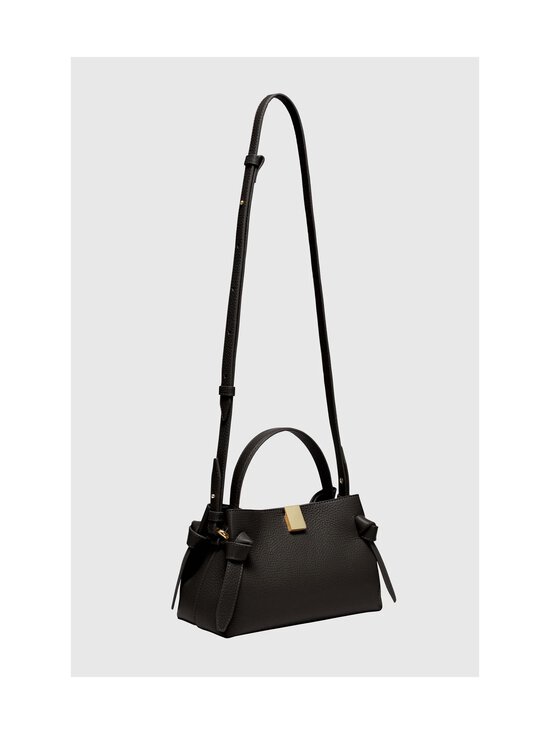 YUZEFI - Gyoza Mini Pebble Grain -nahkalaukku - BLACK | Stockmann - photo 3