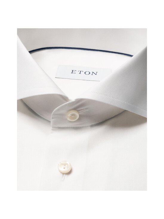 Eton - Slim Fit Semi-Solid Extreme Cut Away Collar krekls ar apkakli - WHITE | Stockmann - photo 3