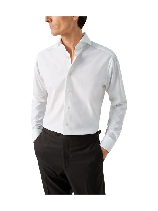 Eton - Slim Fit Semi-Solid Extreme Cut Away Collar krekls ar apkakli - WHITE | Stockmann - photo 4