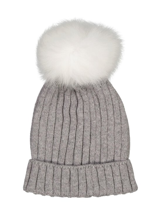 HUTTELIHUT - Knit Alpaca Pompom -tupsupipo - 1220 MEDIUM GREY MELANGE - photo 2 HUTTELIHUT - Knit Alpaca Pompom -tupsupipo - 1220 MEDIUM GREY MELANGE | Stockmann - photo 2