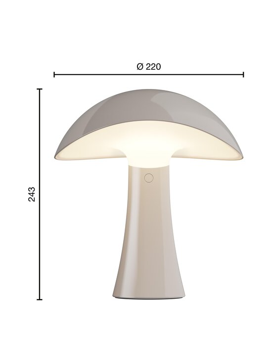 Louis Poulsen - Rumee Portable -johdoton pöytävalaisin - EARTH GREY | Stockmann - photo 3