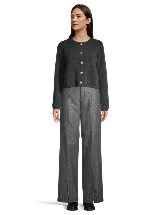 ESSENTIALS by Stockmann - Sade-merinoneuletakki - DK.GREY MEL - photo 2 ESSENTIALS by Stockmann - Sade-merinoneuletakki - DK.GREY MEL | Stockmann - photo 2