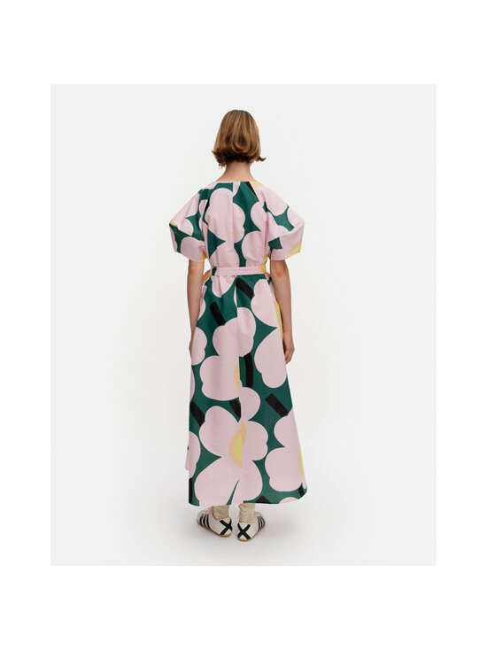 Marimekko - Kaffet Unikko -mekko - 631 GREEN LIGHT PINK YELLOW | Stockmann - photo 4