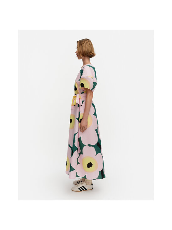 Marimekko - Kaffet Unikko -mekko - 631 GREEN LIGHT PINK YELLOW | Stockmann - photo 5