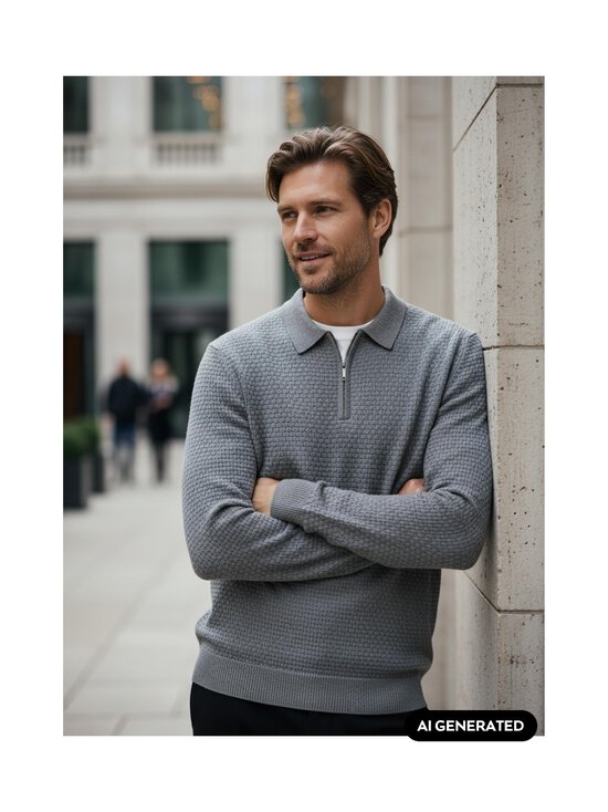 ESSENTIALS by Stockmann - Kootud polosärk Emerson - GREY MEL. | Stockmann - photo 5