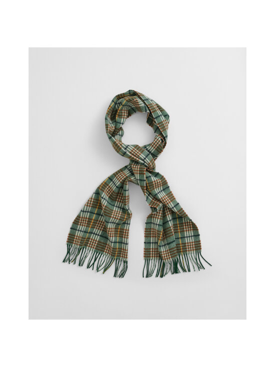 GANT - Ruudullinen merinovillahuivi - 366 GRASS GREEN | Stockmann - photo 2