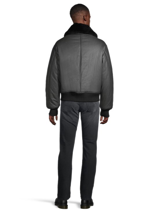 Ami - Vetoketjullinen nahkatakki - 020 : ANTHRACITE | Stockmann - photo 3