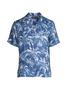 Polo Ralph Lauren - Cladyppcss Classic Fit -pellavakauluspaita - 6710 INDIGO PALM SHADOW | Stockmann