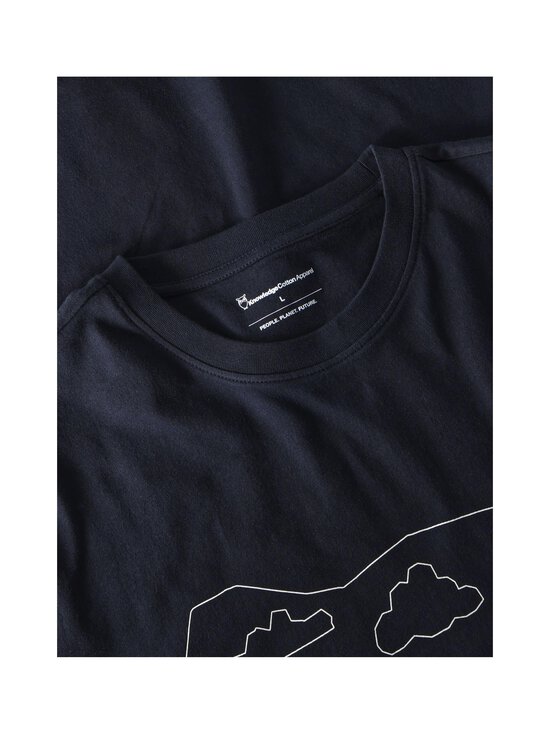 Knowledge Cotton Apparel - Front Owl Print T-krekls - 1412 NIGHT SKY | Stockmann - photo 3