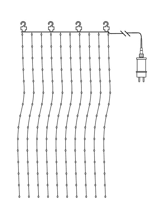 Star Trading - Dew Drop 200 LED gaismas aizkars - SILVER | Stockmann - photo 3