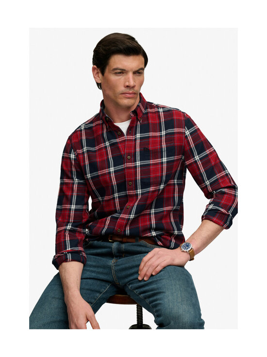 Superdry - Cotton Lumberjack Peyton Check -kauluspaita - L8M PEYTON CHECK ECLIPSE NAVY | Stockmann - photo 4