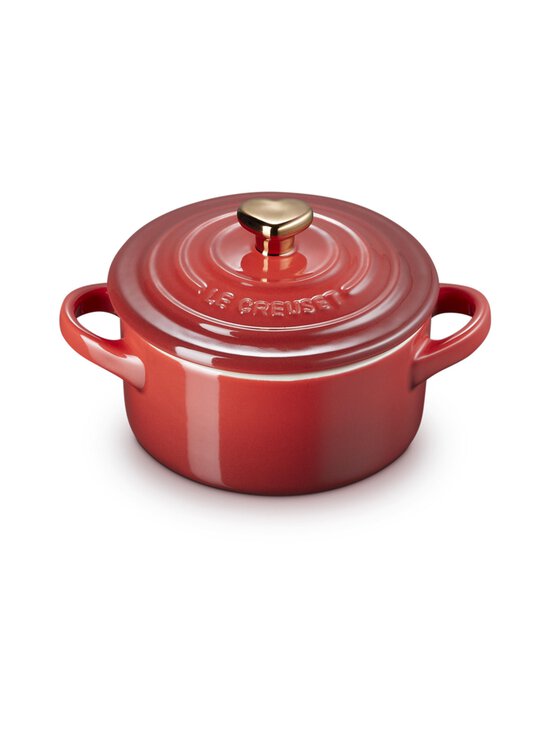 Le Creuset - Ahjuvorm Petite Round Casserole With Heart Knob 250 ml, 10 cm - CERISE | Stockmann - photo 1