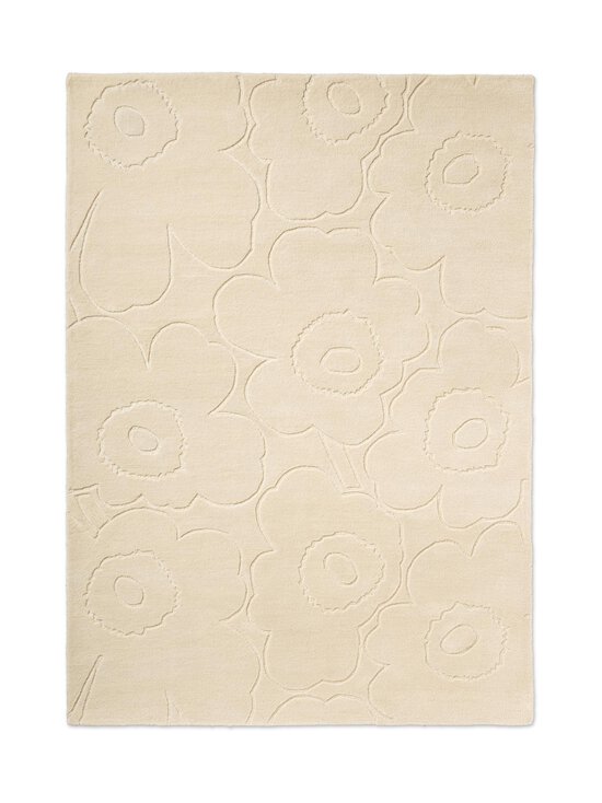 Marimekko - Piirto Unikko- villamatto - 133701 WHITE | Stockmann - photo 1