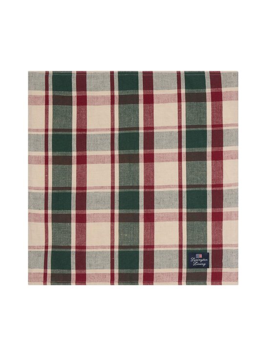 Lexington - Checked-lautasliina 50 x 50 cm - 8009-NA10 GREEN/RED/BEIGE - photo 2 Lexington - Checked-lautasliina 50 x 50 cm - 8009-NA10 GREEN/RED/BEIGE | Stockmann - photo 2