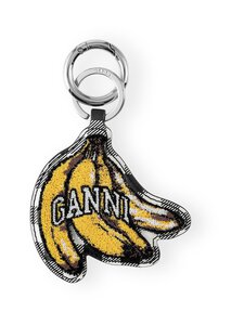 Ganni - Banana Velvet -avaimenperä - 099 BLACK | Stockmann