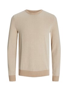 Jack & Jones - JjeGlobe kokvilnas džemperis - OATMEAL | Stockmann
